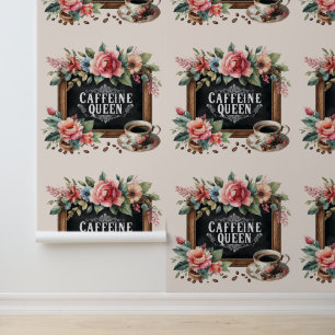 Coffeecore Funktion Wallpaper Coffeine Queen Stick Tapete