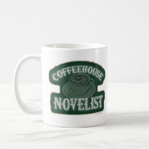 Coffeehouse Novelist Ermutigung Autor Logo Kaffeetasse