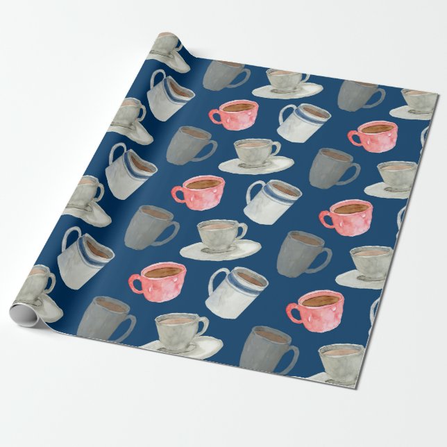 Coffeehouse Vibes Geschenkpapier (Ungerollt)