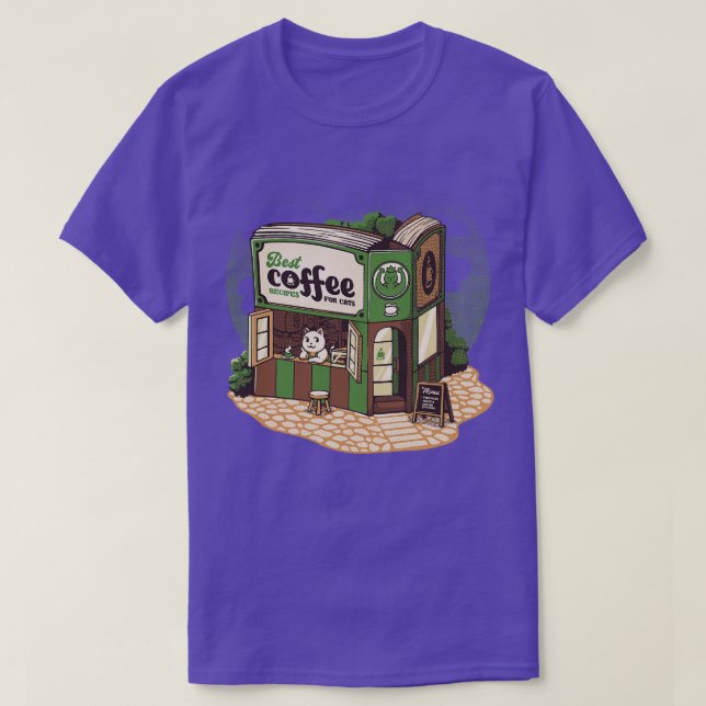 Coffeeshop Cats Buchhandlung von Tobe Fonseca T-Shirt (Design vorne)