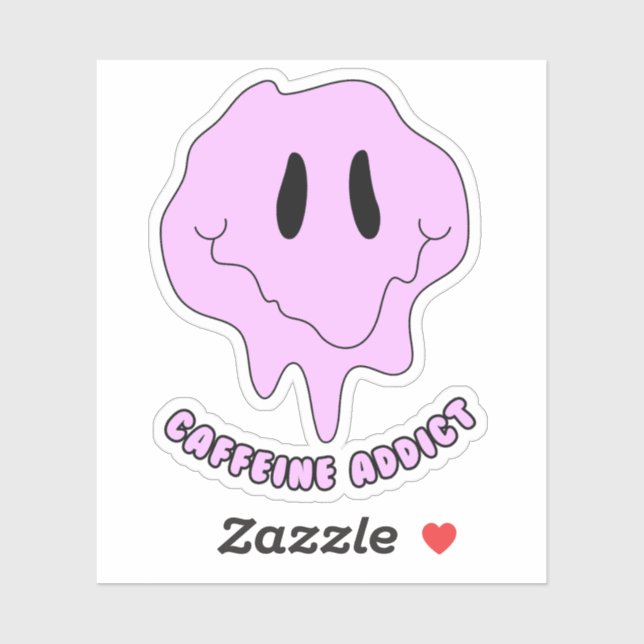 Coffein Addict Aufkleber (Blatt)