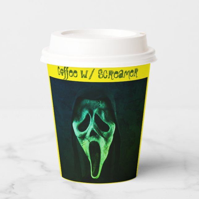 Coffein Addict - Kaffeekorrektur Pappbecher (Vorderseite)