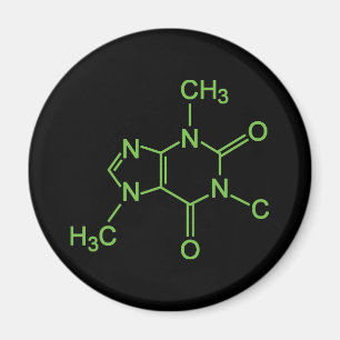 Coffein Coffee Molecule Chemisches Diagramm Magnet