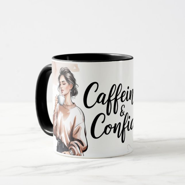 Coffein & Confidence - Boss Lady Coffee Cup Tasse (Vorderseite Links)