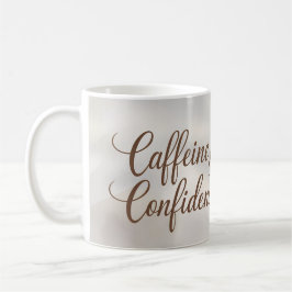 Coffein & Confidence - Stilvolle Tasse