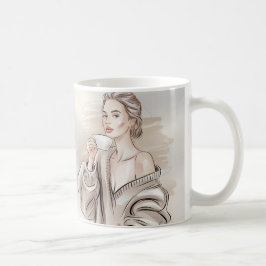 Coffein & Confidence - Stilvolle Tasse
