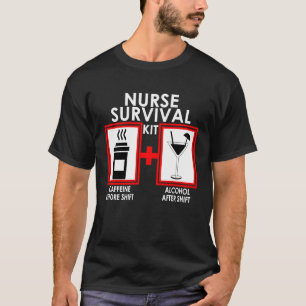 Coffein für die Krankenversorgung vor dem Umschalt T-Shirt