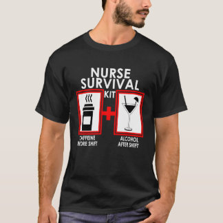 Coffein für die Krankenversorgung vor dem Umschalt T-Shirt
