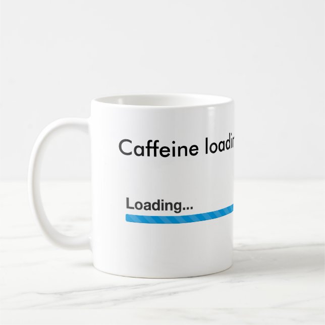 Coffein Loading, bitte warten Sie Tasse (Links)