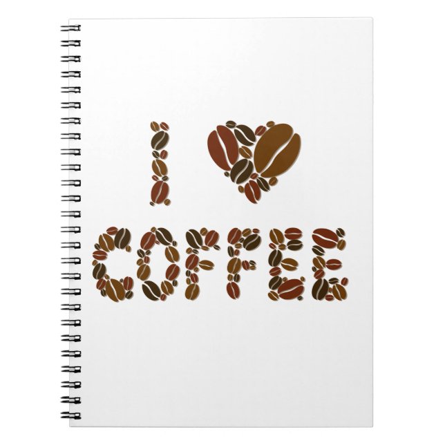 Coffein Lover - Kaffeebohnen Notizblock (Vorderseite)