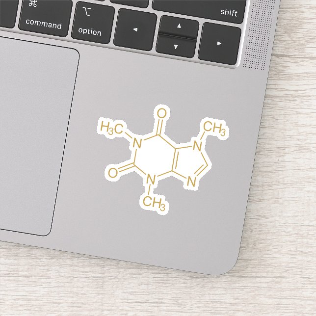 Coffein Molecule Aufkleber (Detail)