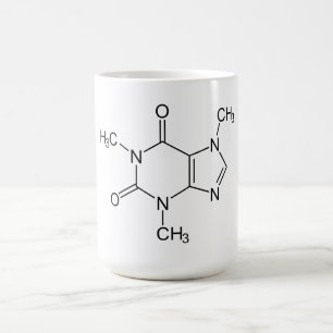 Coffein Molecule Chemistry Coffee Atome Kaffeetasse