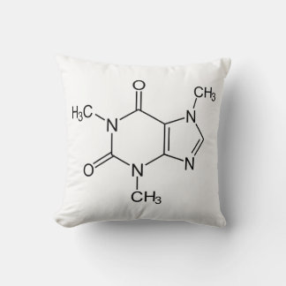 Coffein Molecule Chemistry Coffee Atome Kissen