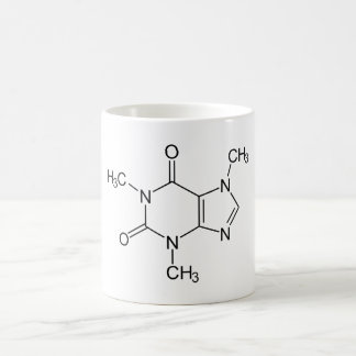 Coffein Molecule Chemistry Coffee Atome Verwandlungstasse