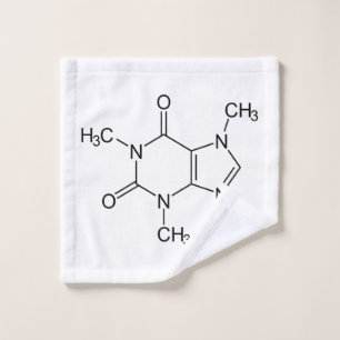 Coffein Molecule Chemistry Coffee Atome Waschlappen