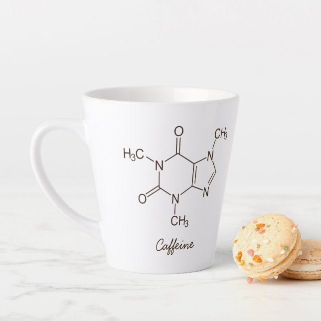 Coffein Molecule Kaffeeliebhaber Personalisierten Milchtasse (Beispiel)
