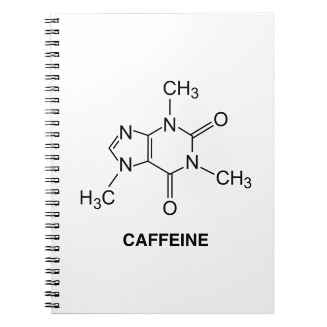 Coffein Molecule Notizblock (Vorderseite)