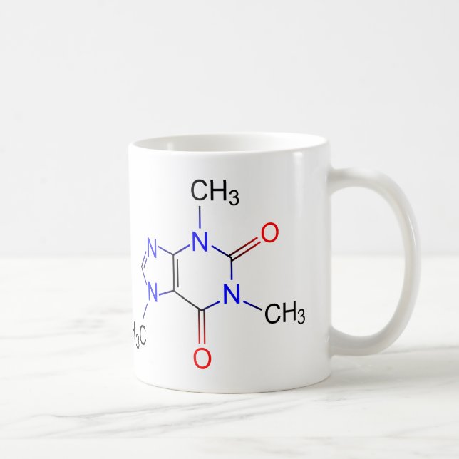 Coffein Molecule Tasse (Rechts)