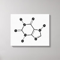 Coffein molekulare Bohnen