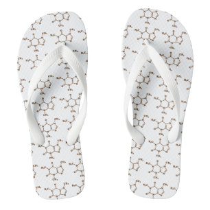 Coffein-Molekulare chemische Formel Flip Flops