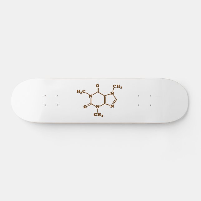 Coffein-Molekulare chemische Formel Skateboard (Horizontal)