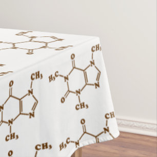 Coffein-Molekulare chemische Formel Tischdecke
