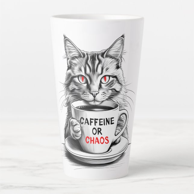 Coffein oder Chaos Caffee Lover Tasse (Vorderseite)