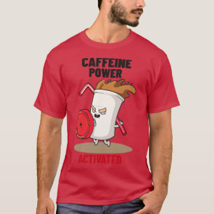 Coffein-Power aktiviert Niedliche Gestaltung für K T-Shirt