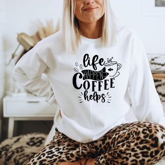 Coffein Shirt Kaffee Sweatshirt Coffee Vibes