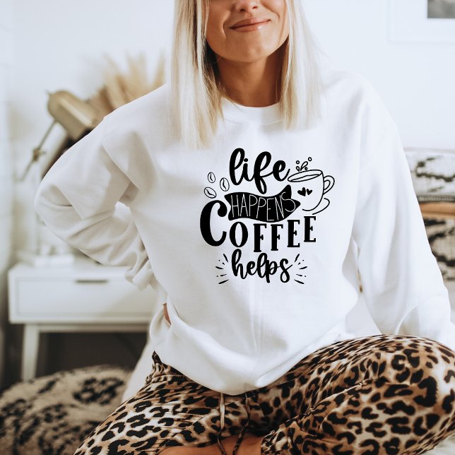 Coffein Shirt Kaffee Sweatshirt Coffee Vibes (Von Creator hochgeladen)