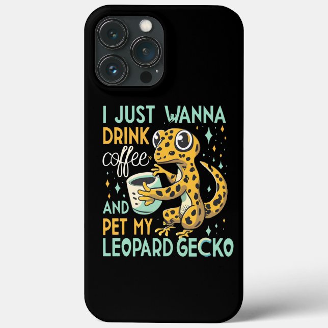 Coffein-Unternehmen: Leopard Gecko Coffee Bliss Case-Mate iPhone Hülle (Rückseite)