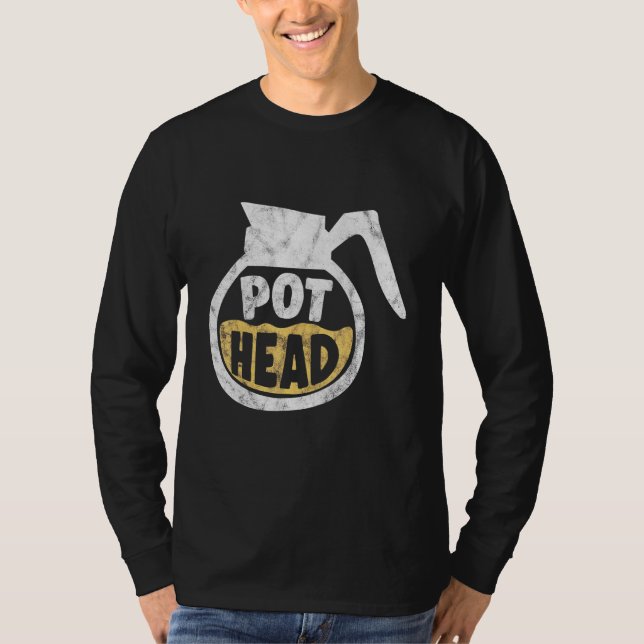 Coffeine Cbd Coffee Cup Spaß Puff T-Shirt (Vorderseite)