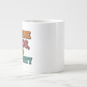 Coffeine Chaos and Creativity Tasse - Funky Retro