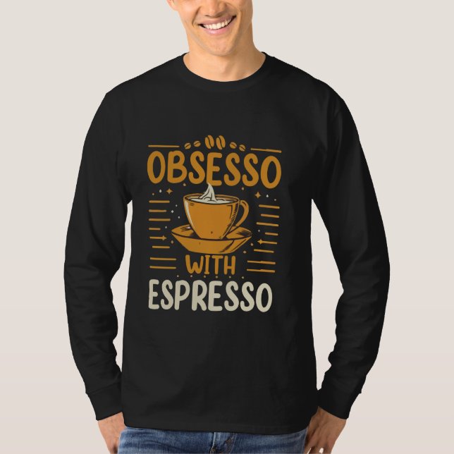 Coffeine Espresso Café T-Shirt (Vorderseite)