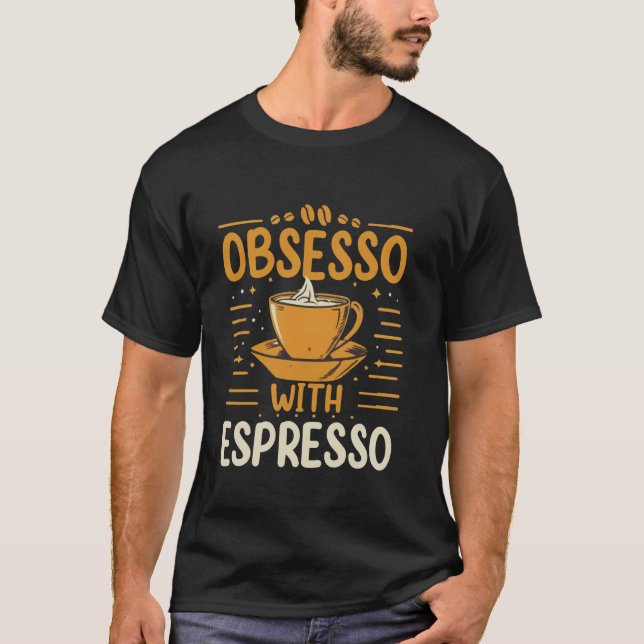 Coffeine Espresso Café T-Shirt (Vorderseite)