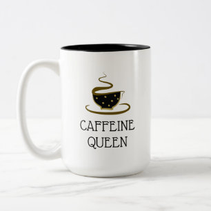 Coffeine Queen Coffee Lover Zweifarbige Tasse