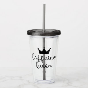 Coffeine Queen Crown Minimal Minimalistisch Niedli Acryltrinkbecher