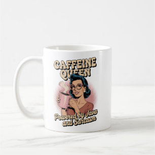 Coffeine Queen - Powered by Java & Sarcasm Kaffeetasse