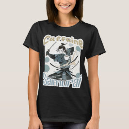 Coffeine Samurai-Frauen T-Shirt