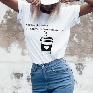 Coffeinierter Kaffeekontakteur T-Shirt