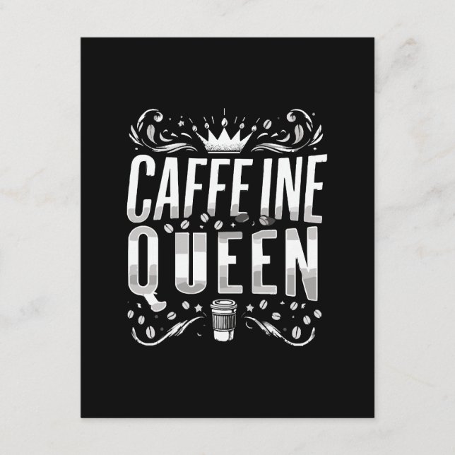 Coffeinkönigin Begleitkarte (Vorderseite)