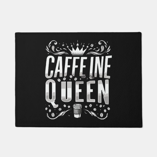 Coffeinkönigin Fußmatte (Vorderseite)