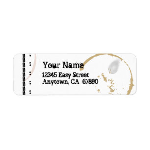 Coffestain-Label für Schreibmaschinen