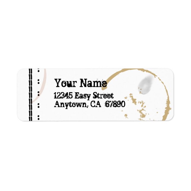 Coffestain-Label für Schreibmaschinen (Vorne)