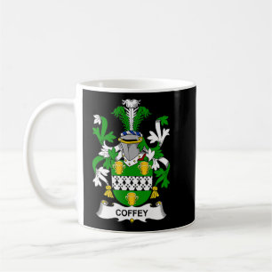Coffey Coat of Arms Familienwappen Kaffeetasse