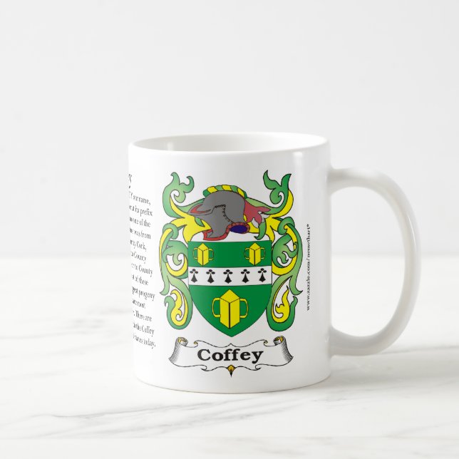 Coffey Familien-Wappen Tasse (Rechts)