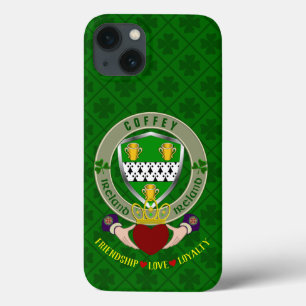 Coffey Irish Shield & Claddagh Personalisiert Case-Mate iPhone Hülle