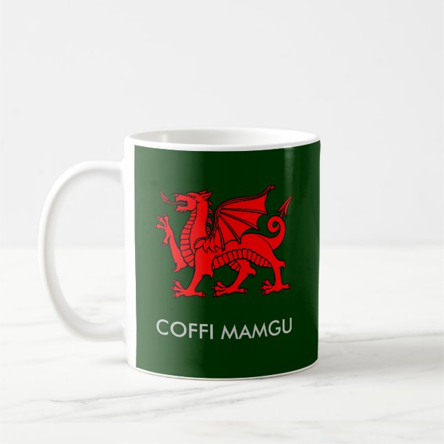 Coffi Mamgu - Nans Kaffee in Südwaliser Tasse (Links)