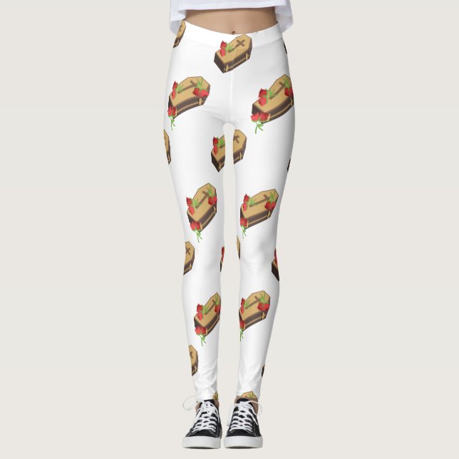 Coffin Emojis Leggings (Vorderseite)