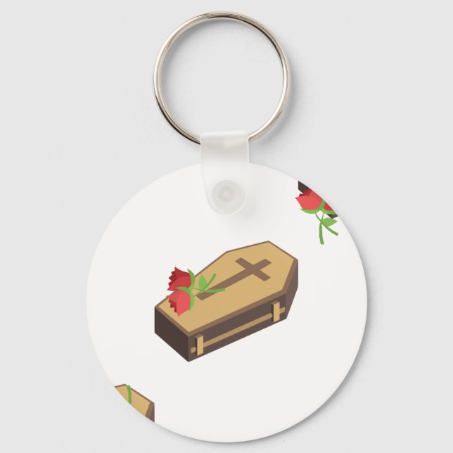Coffin Emojis Schlüsselanhänger (Vorderseite)